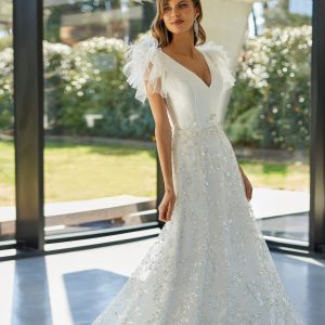 vestido marfil barcelona