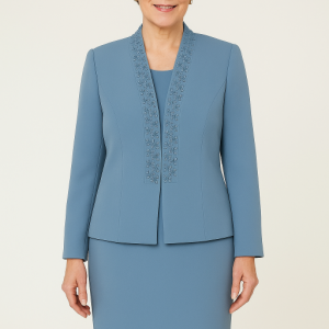 conjunto vestido e casaco